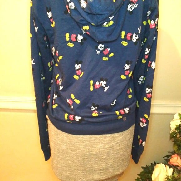 Disney Store Women's Navy Classic Happy Mickey Mouse Hoodie - Picture 8 of 10